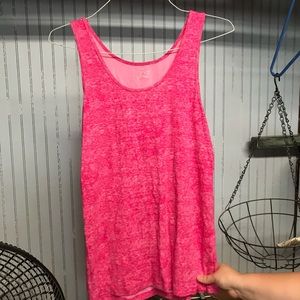 Pink heather tank top